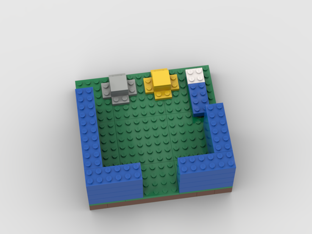 Lego Minecraft bedwars blue island