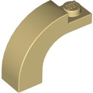 Lego Brick Arch 1 x 3 x 2 Curved Top / Tan