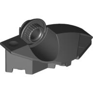 Lego Large Figure Foot, with Rotation Joint Ball Half [Vertical Side] / Black