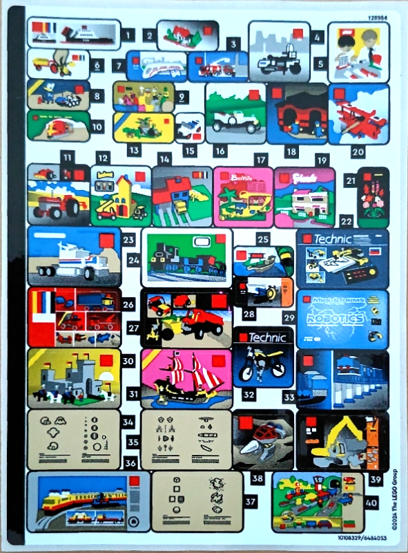 Lego Sticker Sheet for Set 4000042-1