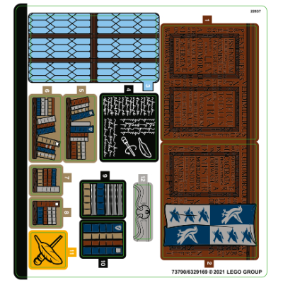 Lego Sticker Sheet for Set 76385-1