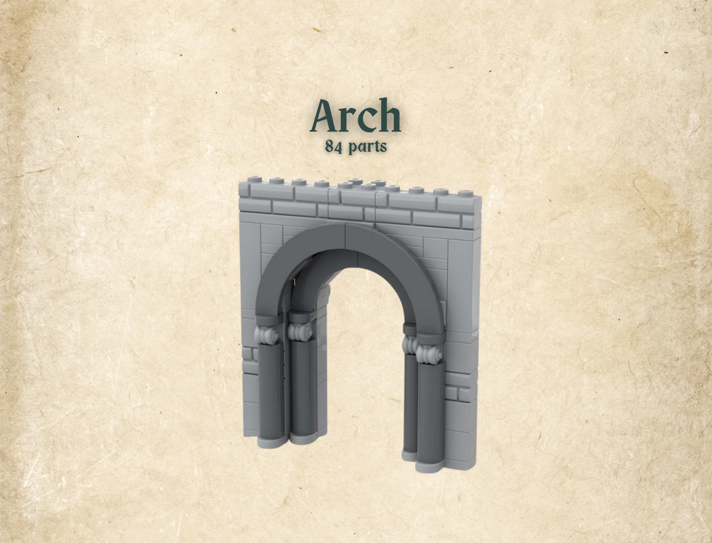 Lego Arch (84 parts) - Study piece