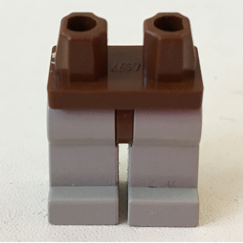 Lego Hips and Light Gray Legs with Boba Fett Print / Brown