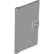 Lego Door 1 x 4 x 6 Smooth with Chamfered Handle Plinth / Light Bluish Gray