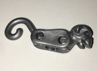 Lego Animal Body Part, Monkey, Body / Flat Silver