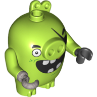 Lego Animal, Pig, Pirate / Lime