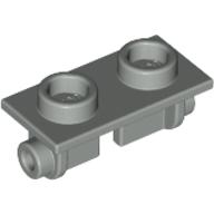 Lego Hinge Brick 1 x 2 Top Plate Thin / Light Gray