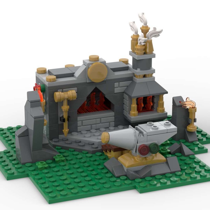 Lego Warhammer Runeforge and Anvil of Doom