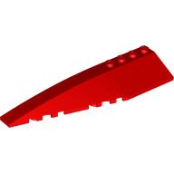 Lego Brick Wedged, Curved 12 x 3 Left / Red