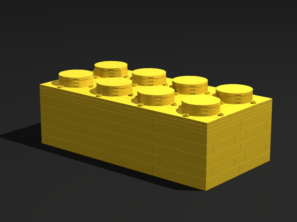Lego 2x4 Brick 1:6 Scale