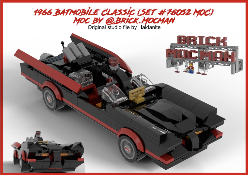 Lego Batmobile Classic 1966 (Bat man TV Show)