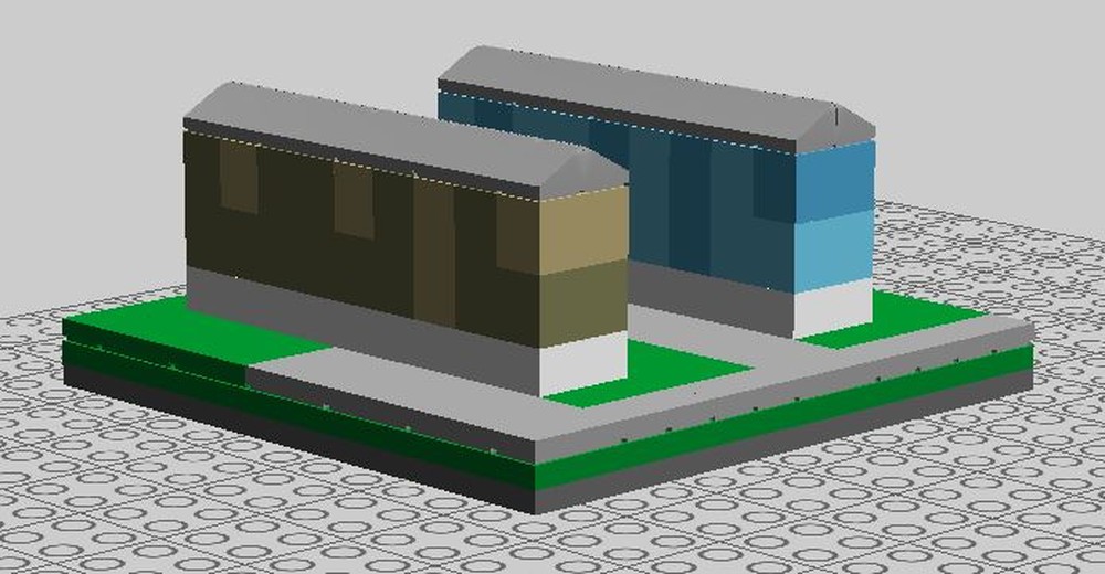 Lego nano mobile home park section