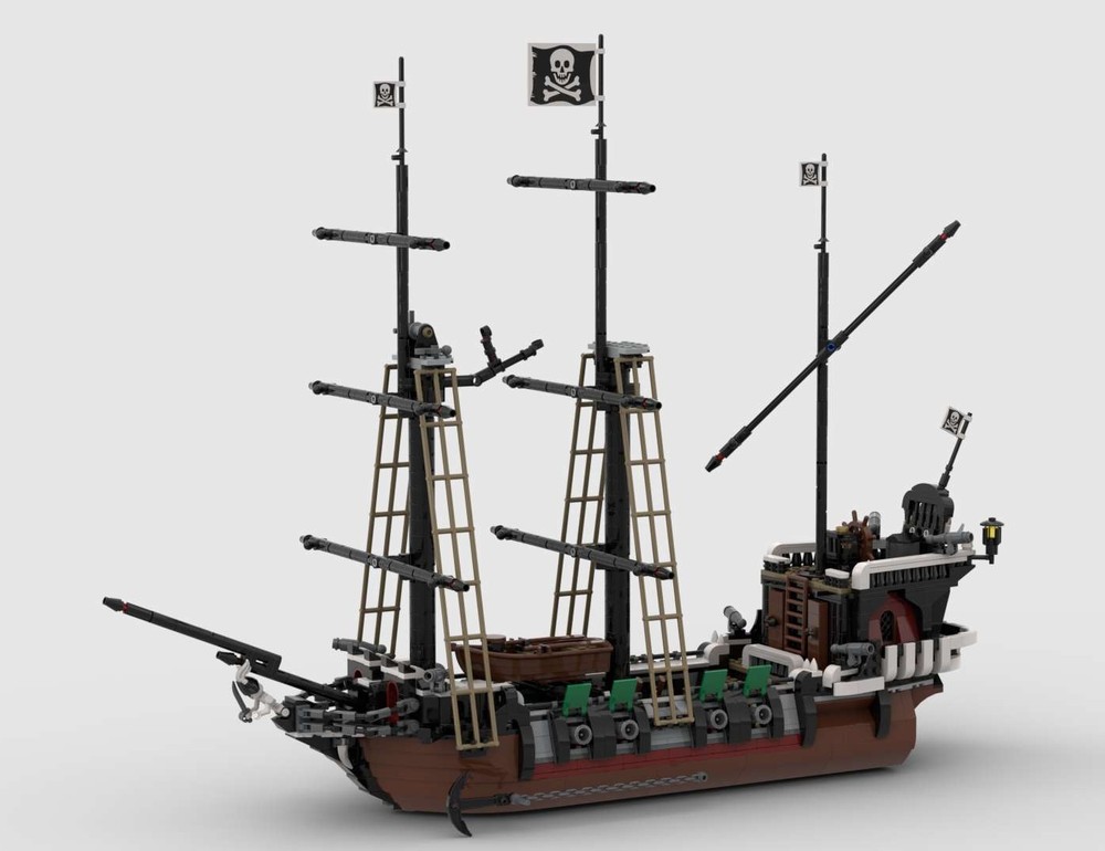 Lego MOC Remake Skull Eye Schooner v 2.0