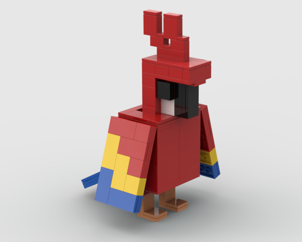 Lego Red Parrot
