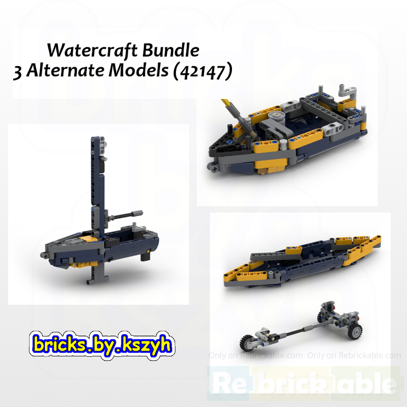 Lego Watercraft Bundle – 3 Alternate Models (42147)
