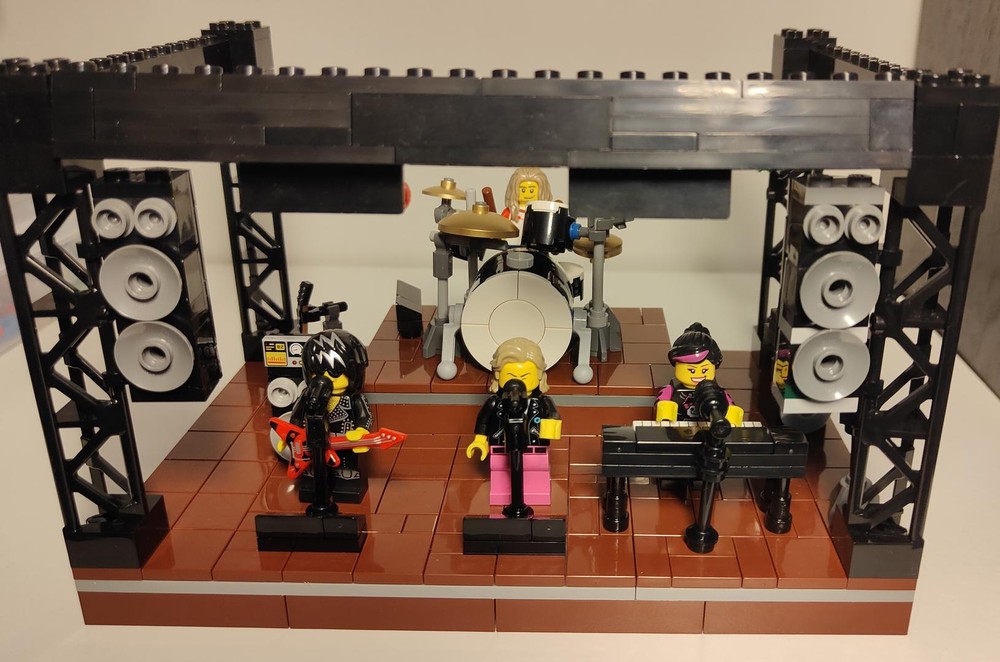 Lego Rock band with stage