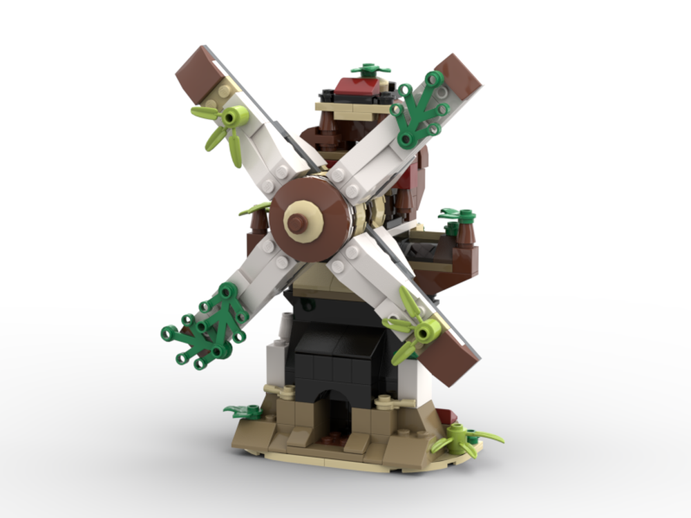 Lego Abandoned Windmill (Turnable Blades)