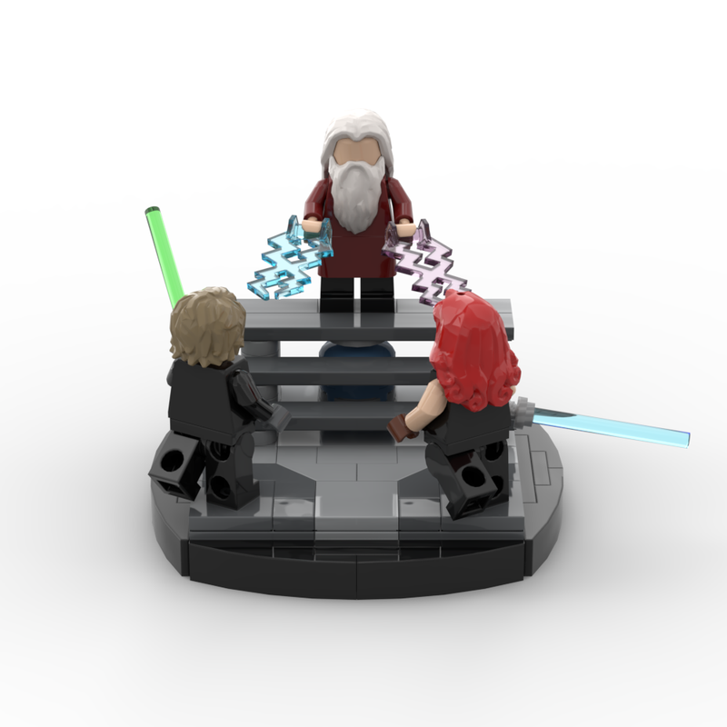 Lego Luke Sky-walker & Mara Jade vs. Joruus C'baoth Diorama
