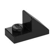 Lego Brick Sloped 45° 2 x 1 with 2/3 Cutout [New Version] / Black