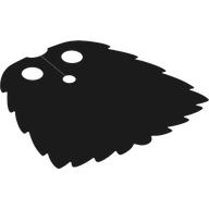 Lego Neckwear Cape, Thick, Ragged / Black