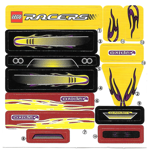 Lego Sticker Sheet for Set McDR4-1