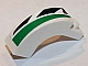 Lego Arch 1 x 3 x 2 Curved Top with Green and Black Pattern Model Right Side (Sticker) - Set 8864 / White