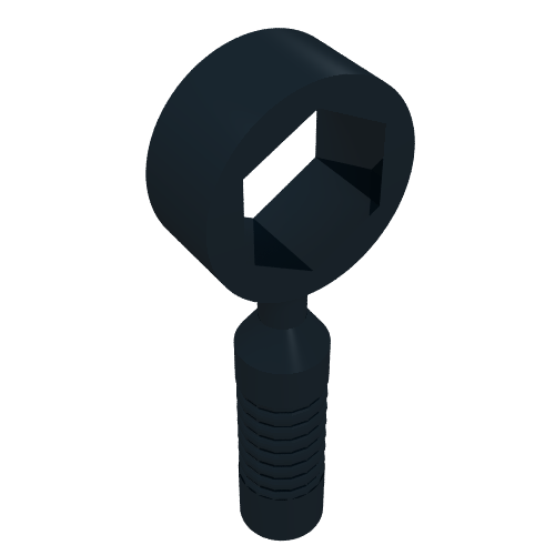 Lego Tool Wrench / Spanner, Box [6-Rib Handle]