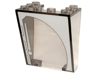Lego Windscreen 3 x 4 x 4 Inverted with Wiper Pattern Model Left Side (Sticker) - Set 10195