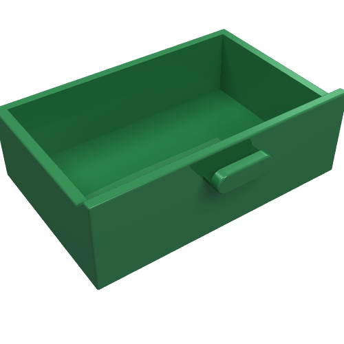 Lego Cupboard 2 x 3 Drawer / Green