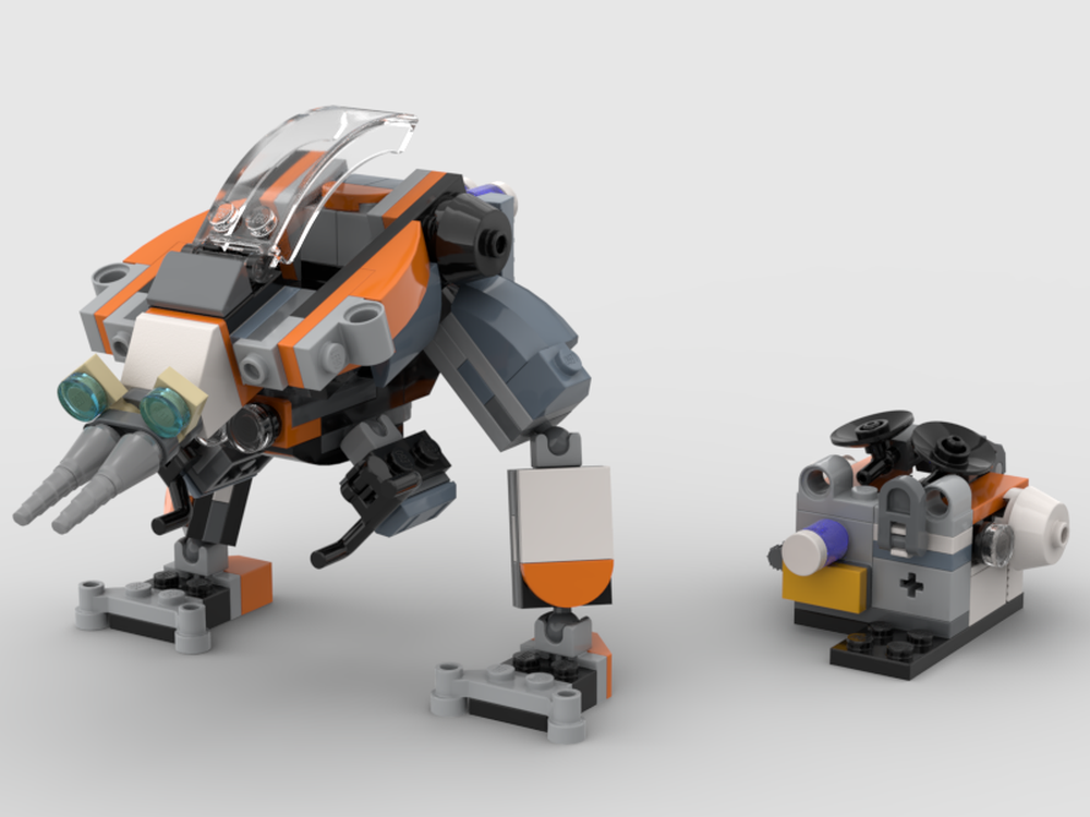Lego 31111 + 60428 Alt Drill Weevil and Small Ore Refinery