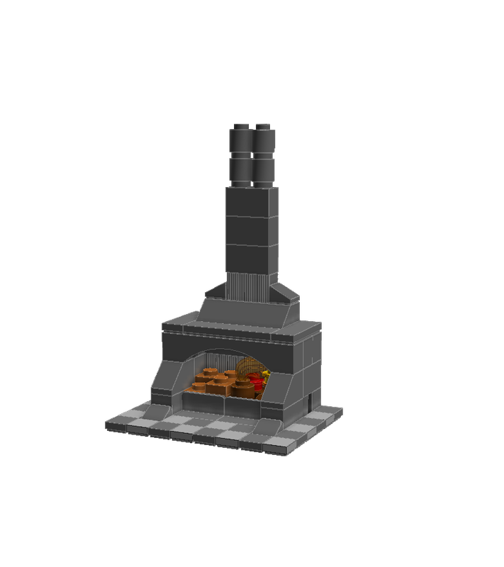 Lego Big old-fashioned fireplace
