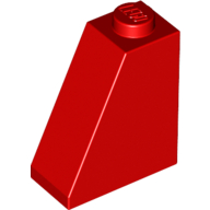 Lego Brick Sloped 65° 2 x 1 x 2 / Red