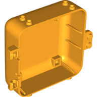 Lego Pod, Square 3 x 8 x 6 2/3 [Female] / Bright Light Orange