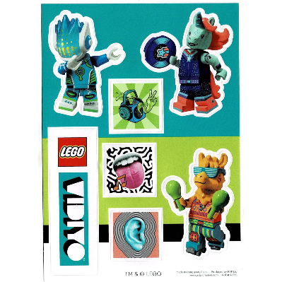 Lego Sticker Sheet 2 for Set 5006771-1 / [No Color/Any Color]