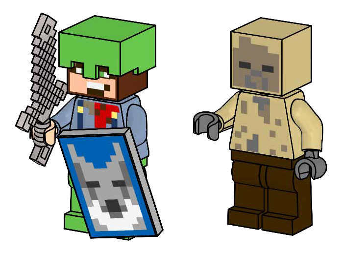 Lego Hero and Husk