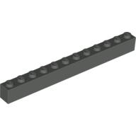 Lego Brick 1 x 12 / Dark Gray