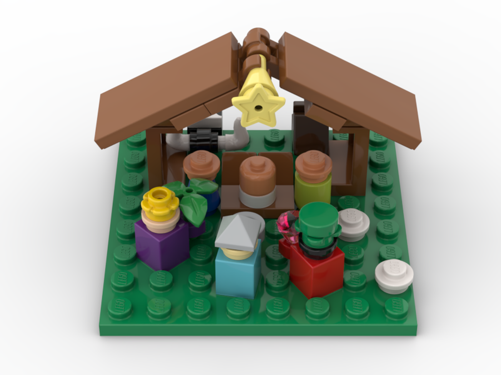 Lego mini christmas scene