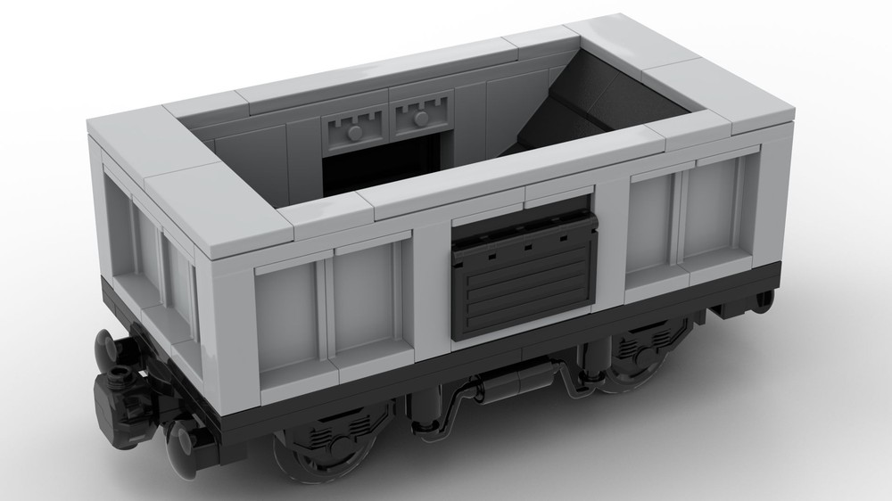 Lego Petit Wagon à charbon - Small Coal Wagon - MOC