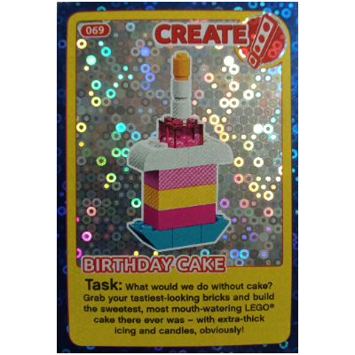 Lego Trading Card, Create the World Incredible Inventions - Cake (foil) / [No Color/Any Color]