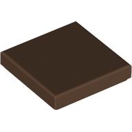 Lego Tile 2 x 2 with Groove / Brown