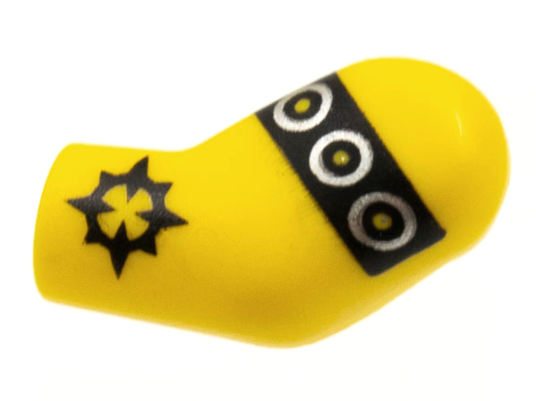 Lego Arm, Left with Cuffs and Tattoos Pattern