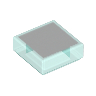 Lego Tile 1 x 1 with White Square Print