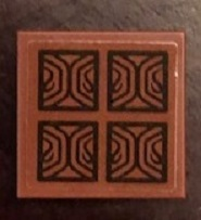 Lego Tile 2 x 2 with Parquet Style Tiles Pattern (Sticker) - Set 71043