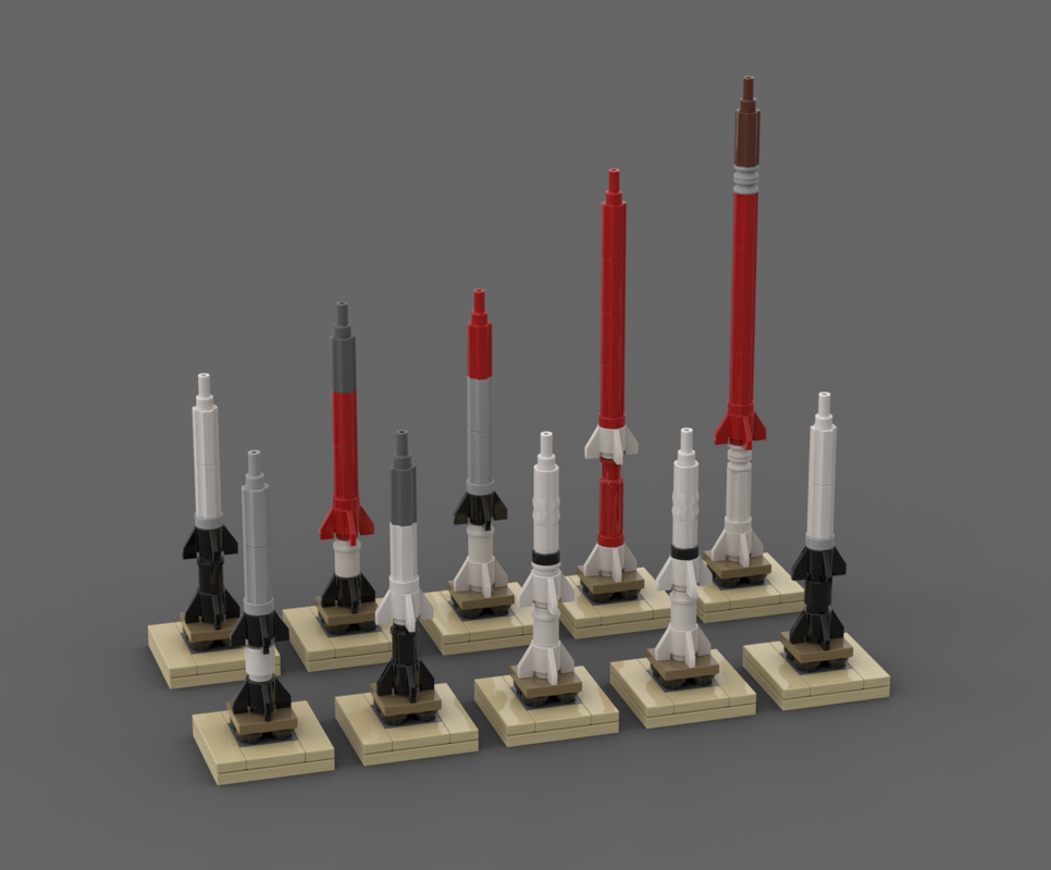 Lego Aerobee Rocket Family