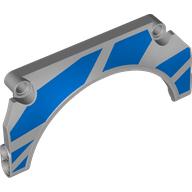 Lego Technic Panel Car Mudguard Arched 11 x 5 x 2 with Blue Stripes (Left) Print