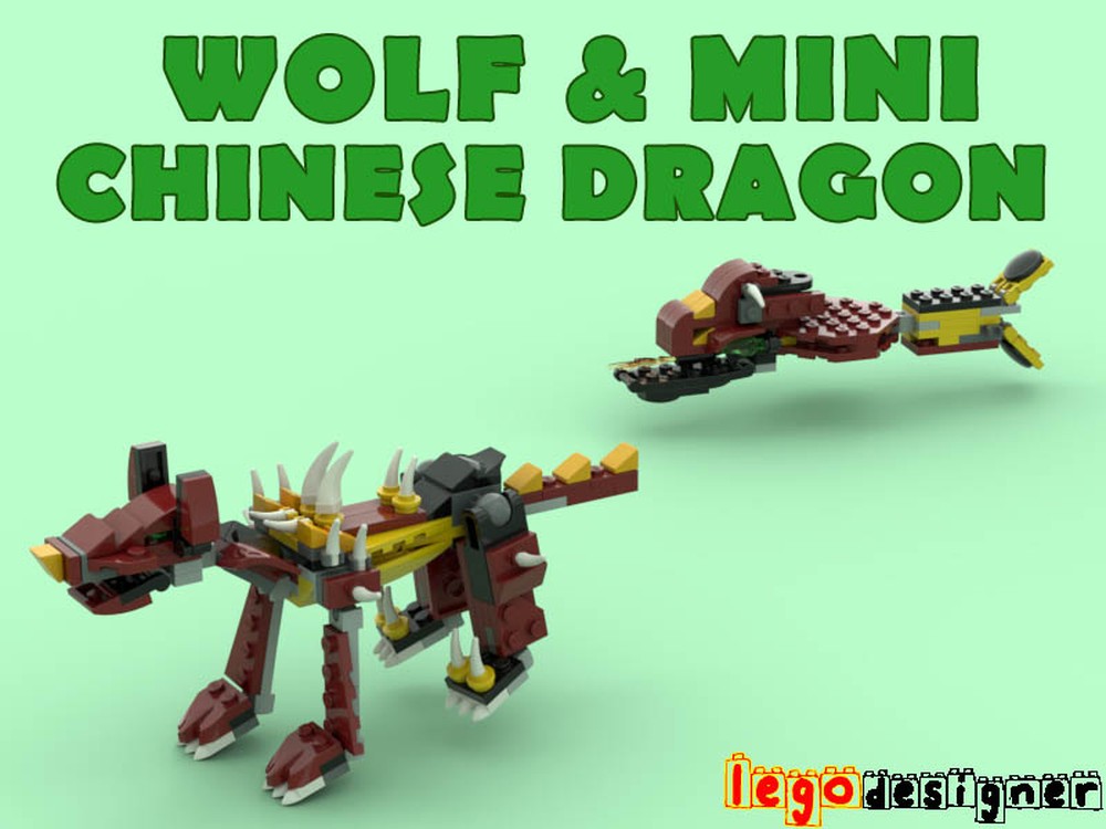 Lego 31073 Wolf & Mini Chinese Dragon Alternate Build