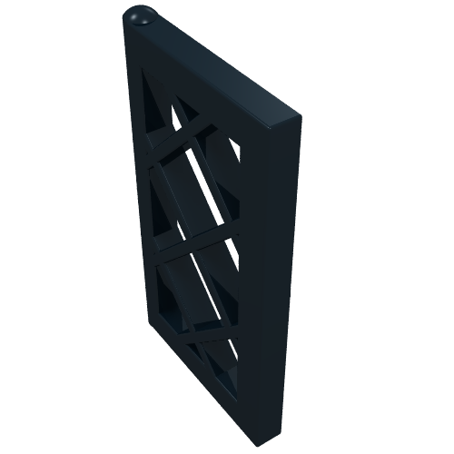 Lego Window 1 x 2 x 3 Pane Latticed / Black