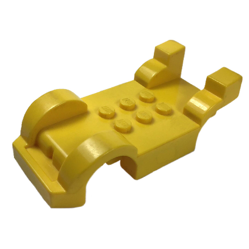 Lego Vehicle Base, 4 x 8 with Mudguards, Fast Food Racer, Front Bumper and Tall Curved Rear Fenders