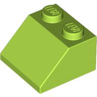 Lego Brick Sloped 45° 2 x 2 / Lime