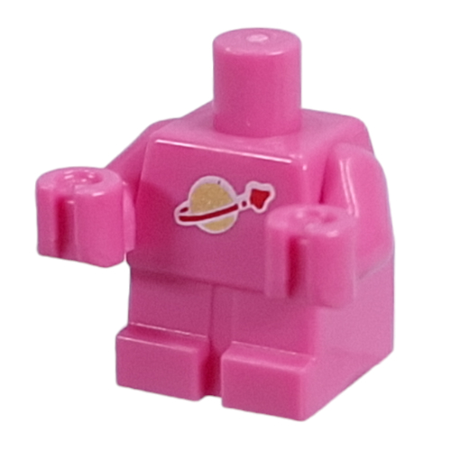Lego Baby / Toddler Body with Fixed Arms with Classic Space Logo print / Dark Pink